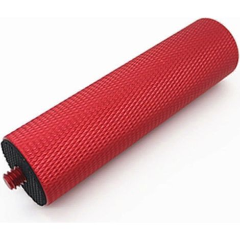 Rallonge de poignée en alliage d'aluminium 1/4" pour appareil photo, lampe torche et éclairage LED, filetage 1/4", rouge