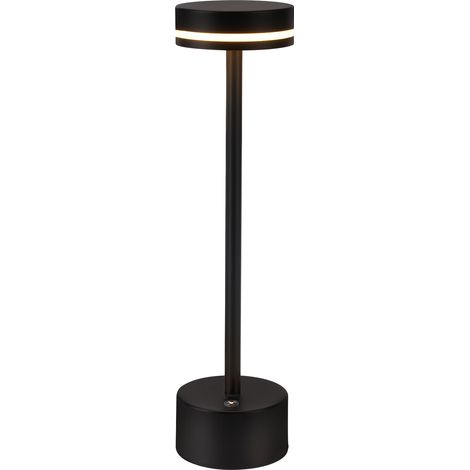 GBLY Lampada da tavolo , lampada da tavolo LED wireless a batteria, lampada da comodino dimmerabile 3000K-6500K con USB-C, lampada touch nera, lampade da tavolo, per camera da letto, sala da pranzo