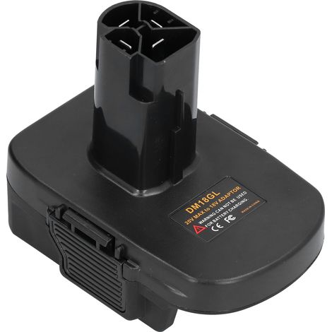 Adaptateur DM18GL pour batterie lithium 18V, compatible DCB200 DCB201 DCB203 DCB204 DCB205 DCB206, convertisseur M18, chargeur universel (1/5)