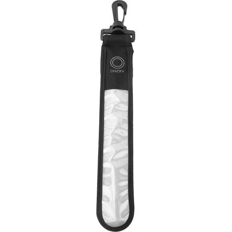 Pendentif LED réfléchissant pour sport extérieur, course nocturne et randonnée, rayures argentées, avec batterie, accrochable. (1/5)