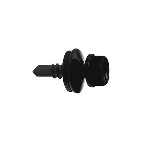 Vis auto-perceuse pour tôle métallique, noir mat RAL 9005, 100pcs, 4,8x20mm