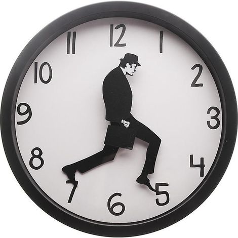 25cm Horloge Mute Ministry Of Silly Walks Dcoration Comdienne Horloge Mute Humoristique Parfaite Pour Chambre Bureau Bibliothque Dcoration Murale (1/5)