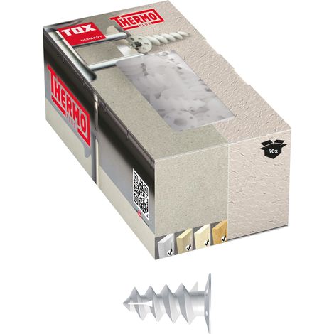 Cheville pour support creux 85mm – Fixation dans matériaux isolants – 50 unités – Compatible vis 8 à 10mm – Installation rapide sans pré-perçage – TOX (1/10)