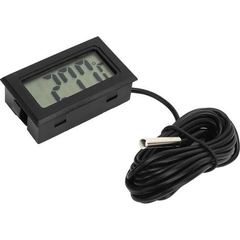 Thermomètre à Eau Thermomètre Numérique Électronique LCD Intégré, Sonde Étanche, For Incubateur De Piscine