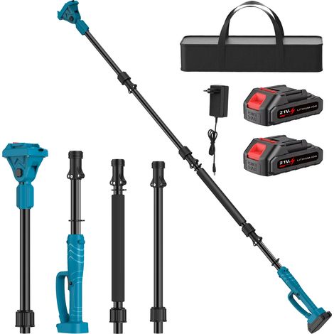 Rallonge pour outil électrique – 2 m télescopique – Avec 2 batteries – Compatible Makita 18V – Pour cisaille/scie (1/5)