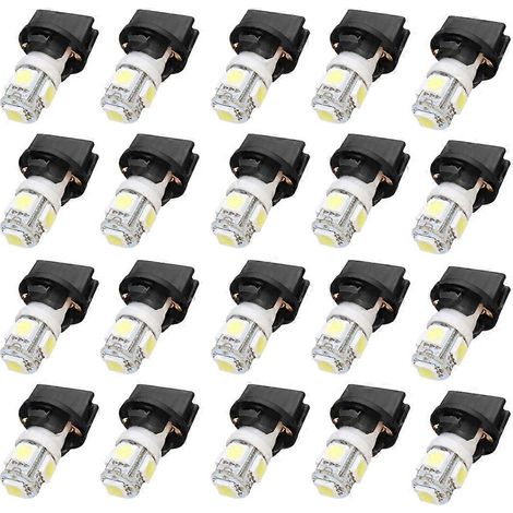 20x T10 Weiße 5050 194 LED-Lampen Instrumentenbeleuchtung mit Fassung