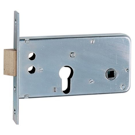 Iseo Serrature – Serrure multipoint encastrée horizontale pour profilés – Entraxe 60mm – 3 points de verrouillage – Largeur du coffre 138mm – Cylindre non inclus