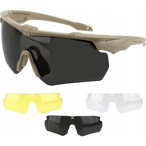 Occhiali militari, occhiali tattici polarizzati, mix78KHAKI (1/2)