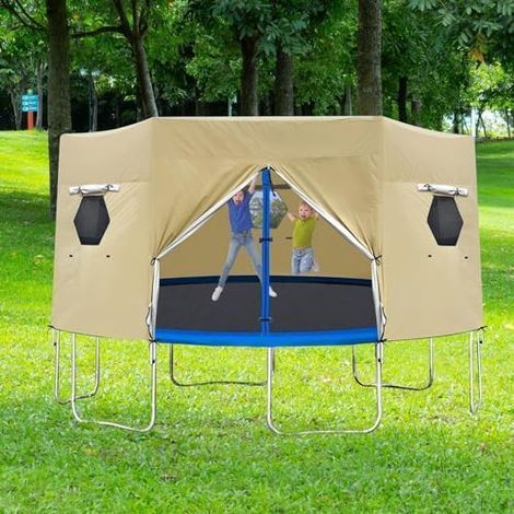 Couverture De Tente Trampoline - 6 Pieds Pour Trampoline, Pare-Soleil Detrampoline TrampolineProtection Solaire,Imperméable Pliable Anti-UV Confort EtSécurité (1/5)