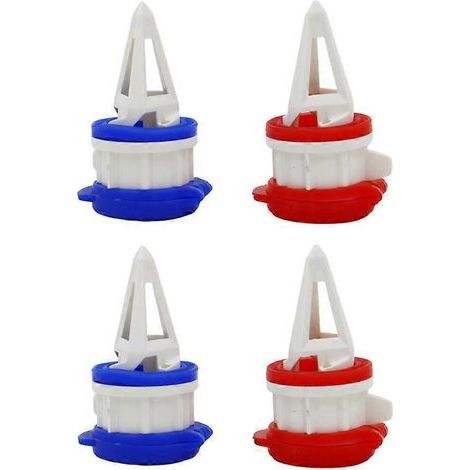 Boîte de 4 becs verseurs pour boissons, séparateurs de bouteilles portables, bouchons de conversion de boissons-6X3CM-Red (1/3)
