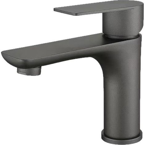 Robinet de bain en laiton carré Robinet de bain Robinet chaud et froid avec levier unique, polyvalent et pratique (1/5)