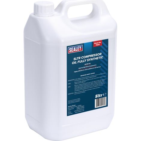 Sealey Compressor Oil Fully Synthetic 5L FSO5