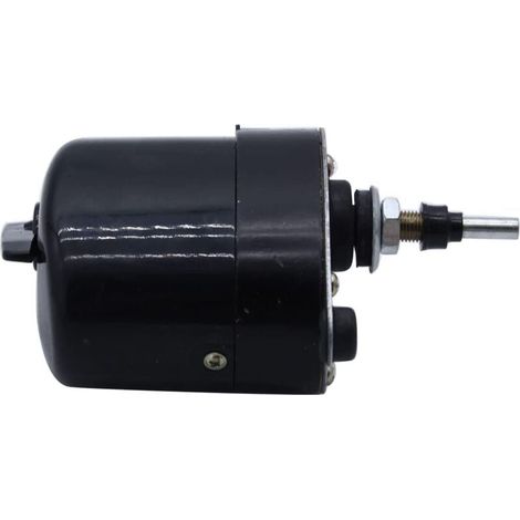 1 moteur d'essuie-glace universel 12 V de couleur noire compatible avec bateau de pêche, caravane, Willys Jeep Tractor 01287358 773100001 0390506510,Non original (1/4)