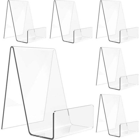 Set di 6 poster in acrilico trasparente per libri, album, CD, cartoline, foto, opere liriche, telefoni, tablet (1/4)