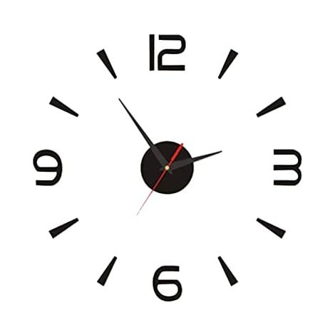Horloge Murale 3D DIY, Horloge Murale Acrylique sans Cadre Décoration de Maison Silencieuse Moderne pour Salon Chambre Bureau Hôtel Café Hall Bar (1/5)