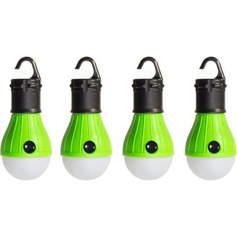 Ampoule pour tente de camping, équipement de camping, convient pour le camping, la randonnée et les excursions en autonomie, crochet vert