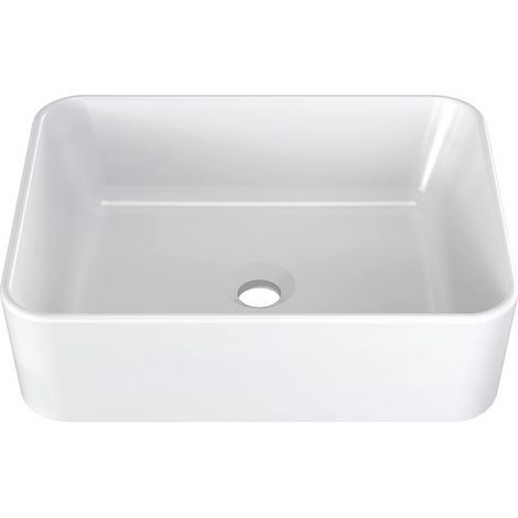 Vasque, Forme Ovale, Construction en Céramique Durable, Rectangle A (1/2)