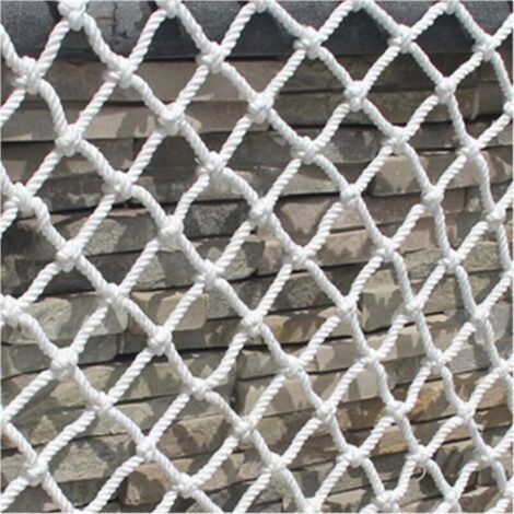 Filet de Sécurité en Nylon, Filet Protection Anti-Chute, Fenêtres Balcon Corde Solide Durable Empêcher Chutes Résistant Déchirures Maille, Décor Clôture (1X6M) (1/4)