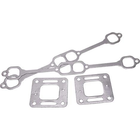 Joint de collecteur d'échappement 5735 en graphite, remplacement compatible moteurs Mercruiser 5.0 et 5.7, années 1985-2002, joint d'étanchéité haute performance. (1/5)