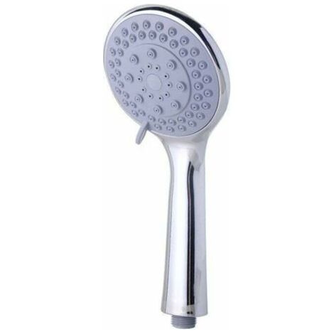 Soffione doccia portatile ad alta pressione con 5 impostazioni di getto, potente getto doccia, soffione a pioggia, massaggio spa, doccetta portatile rimovibile, finitura cromata.