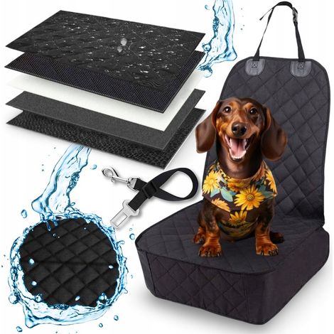 Tapis de protection pour siège auto pour chien. Housse de siège avant.