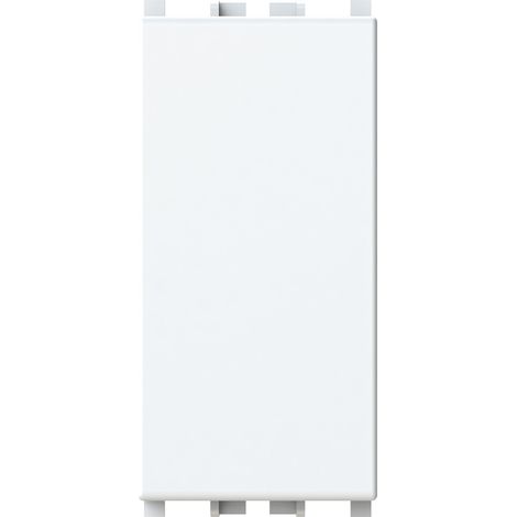 Modulo falso polo con spelacavo, serie B, bianco, compatibile con serie Vimar Arkè - 4Box Titappo 4B.V19B.TT (1/5)
