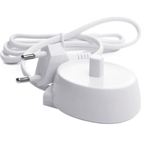 Brosse à dents électrique orale avec chargeur et support mural blanc, kit complet de recharge USB, étui de rangement pour salle de bain, accessoire de voyage, 1 pièce (1/5)
