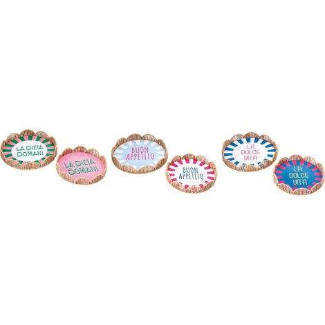 Ad Trend Set 2 Vassoi Tondi Ass. D 26 Cm D 31 Cm Multicolor 1 Cf (1/4)