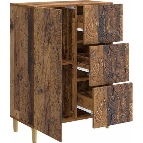 Sideboard/Anrichte/Buffet Altholz 66 x 34,5 x 90 cm Holzwerkstoff LXWW451082 (1/5)