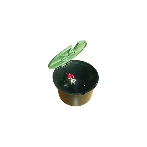 POZZETTO PVC TONDO CON COPERCHIO E RUBINETTO  mm.210x130h    RAIN