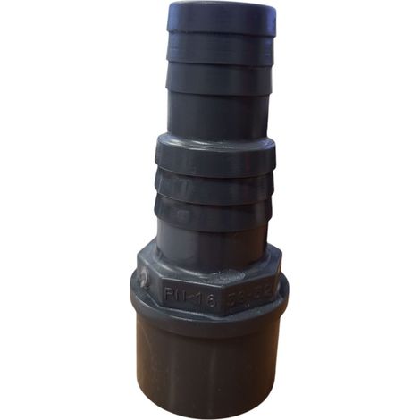 Raccord cannelé diamètre 38 - 32 mâle ø50 à coller. - Interplast (1/2)