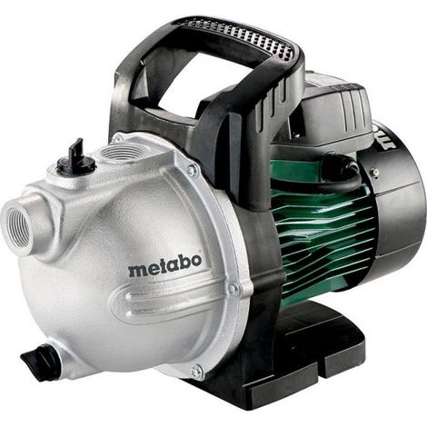 Metabo – Pompe de surface 3300 l/h – Hauteur de refoulement 45 m – Moteur à condensateur – Protection contre surcharge – Corps en fonte grise