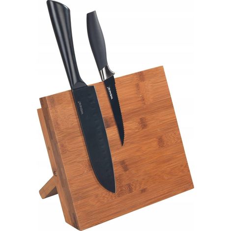 Wenko Mesina Bloque de Cuchillos Magnético Bamboo 23,5 cm