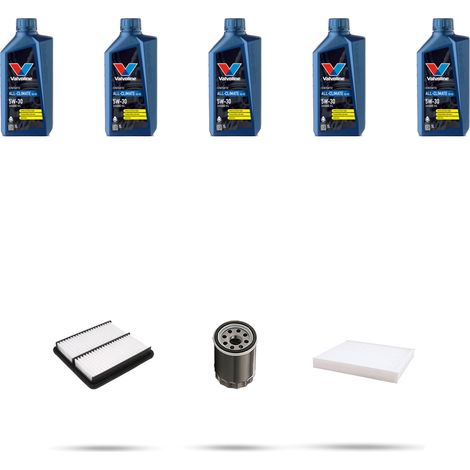Kit tagliando 4 FILTRI e 5L OLIO compatibile con Mazda 6 (GH) 1.8 88kw dal 2008 (1/5)
