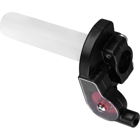22 mm optische Gasgriffe für Motorräder, roter Drehgriff für Motocross, Ersatzlenker, Rollensatz, kompatibel mit Dirtbikes. (1/5)