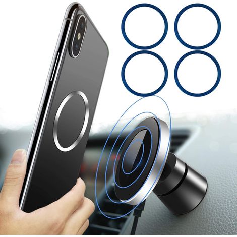 Anneau Fer - 38 mm - Pour Chargeur Sans Fil Magnétique - Compatible iPhone 12 à 15 - 1 Pièce (1/5)