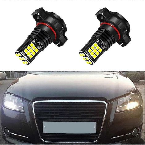 2 ampoules LED antibrouillard PSX24W H16 PWY24W PSY24W S19W 3030 24 SMD (1/4)