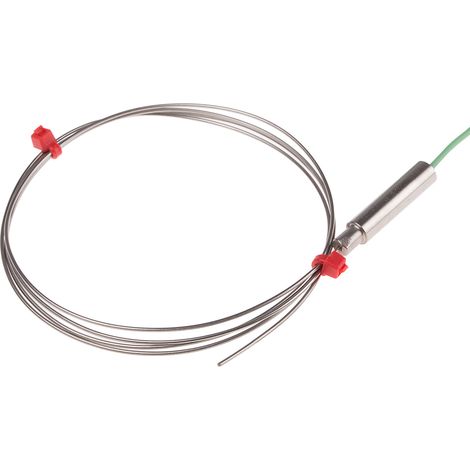 Thermocouple type K Ø 1mm, L 1m, +1100°C max à Câble ( Prix pour 1 ) (1/2)