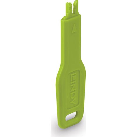 Lindy 47893 clip sicura Chiave bloccaporta RJ-45 Verde Acrilonitrile butadiene stirene (ABS)