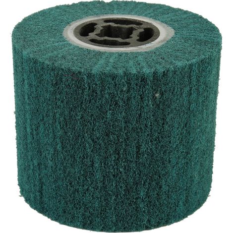 Ortviai Roue de ponçage en nylon pour tirage de fil, 120 mm, grain 320, pour acier inoxydable et métaux (1/5)