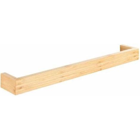 Wenko Bambusa Toallero de Pared en Bambú Marrón Claro 60cm