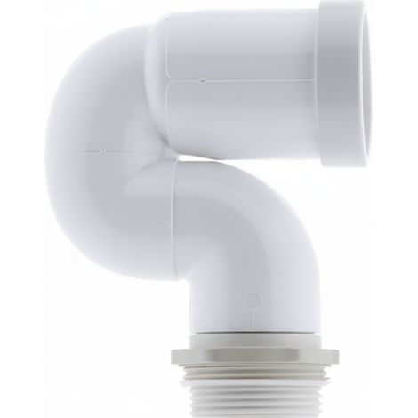 Curva wc collo di cigno filo parete con staffa di fissaggio in pp bianco bampi bcurri11