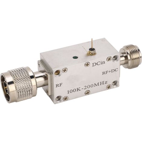 Module amplificateur RF large bande haute fréquence avec blocage CC et alimentation coaxiale en T pour modulation optique 0,1-200 MHz 1 A (1/5)
