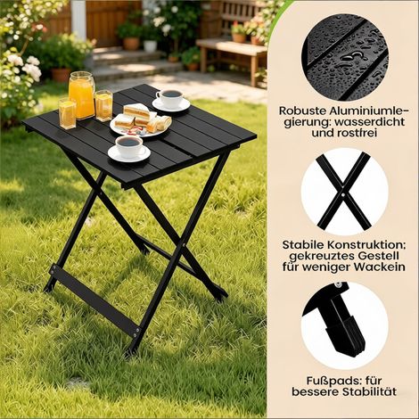 Table de pique-nique pliante, table de camping portable, table de jardin avec patins antidérapants, table pour stand de marché (1/5)