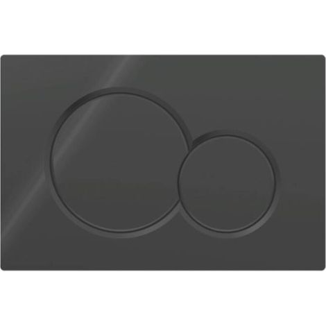 Pour Plaque de déclenchement Geberit Sigma01 pour rinçage double touche: noir foncé RAL 9005 (115.770.DW.5) (1/4)