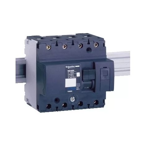 Schneider 18651 Acti9 NG125N - Modular circuit breaker - 4P - 20A - C-curve - 25kA