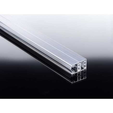 Alu-Randprofil 2500 mm 4-tlg. m.Dichtung + 2 x Distanzleiste