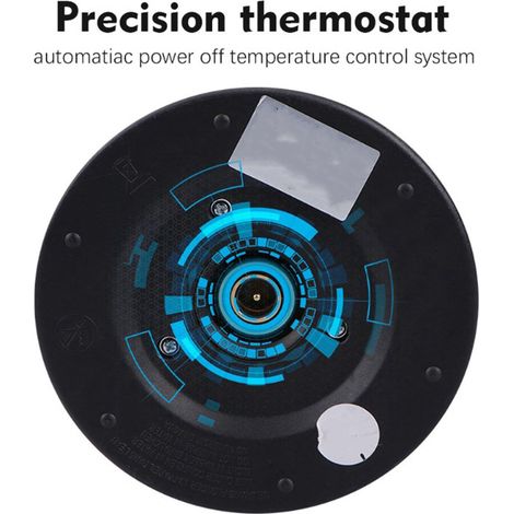 Bouilloire électrique noire 2,3 L avec revêtement intérieur en acier inoxydable, bouilloire à chauffe rapide, bouilloire domestique à arrêt automatique, prise ronde standard européenne, 220 V. (1/4)