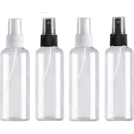 4-Piece 100ml Transparent Reusable Spray Bottles for Travel and Cosmetics – Pocket Spray Bottles (1/5)