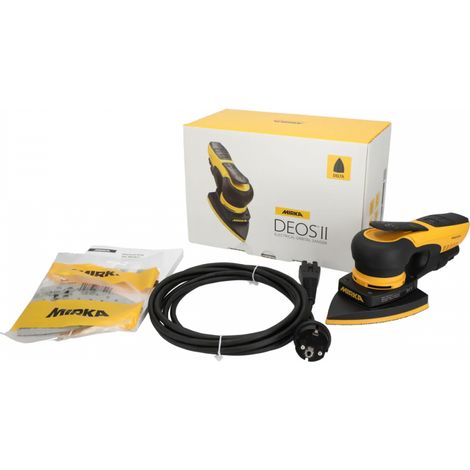 Mirka – Ponceuse triangulaire 300W 3.0 mm – Moteur sans charbons pour ponçage précis – Vitesse réglable 5000-10000 tr/min – MID6634044 (1/4)